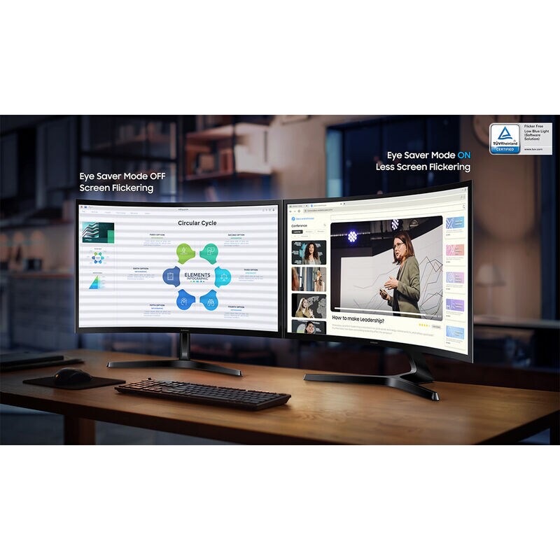 Samsung S3 S36GD 27" 100 Hz Curved Monitor, , hires