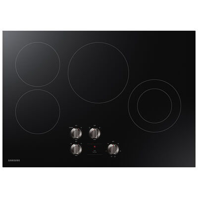 Samsung 30 in. 4-Burner Electric Cooktop with Simmer Burner & Power Burner - Black | NZ30R5330RK
