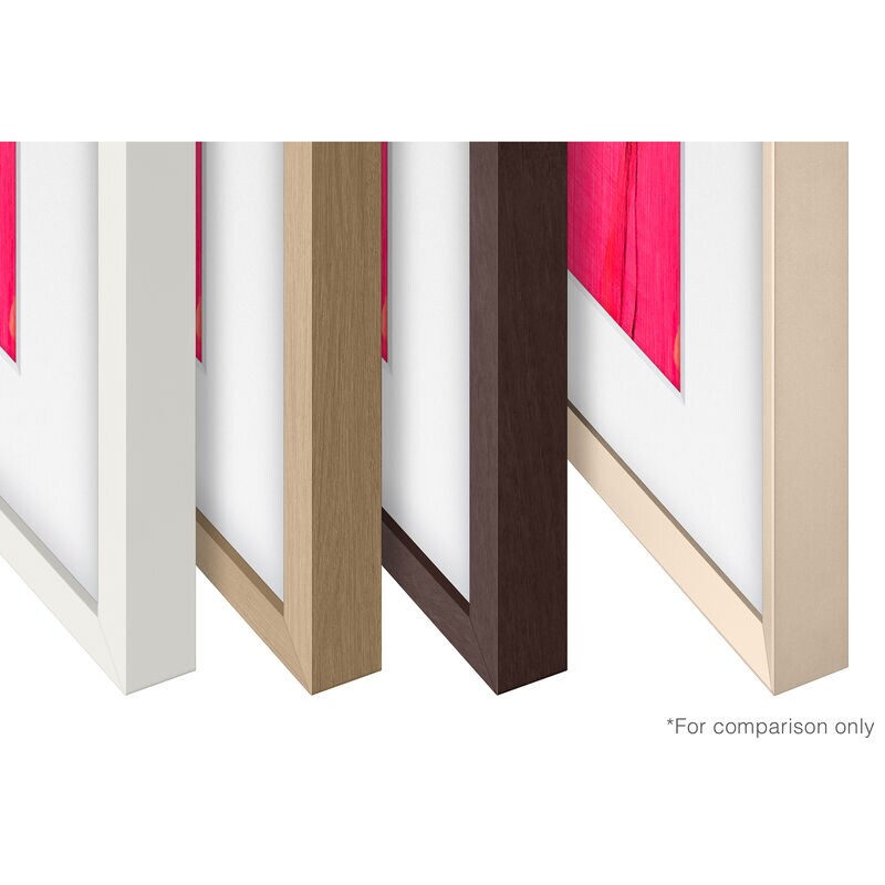 Samsung The Frame 85" Customizable Bezel - Modern Teak Compatible with 2021 - 2025 Frame TVs and 2025 Frame Pro TVs, , hires
