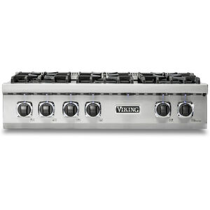Viking 5 Series 36" Gas Cooktop with 6 Sealed Burners - Stainless Steel, , hires