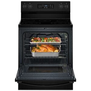 Whirlpool 30 in. 5.3 cu. ft. Air-Fry Standard Convection Electric Range with Radiant Burners - Black, , hires