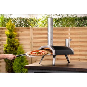 Ooni Fyra 12 Wood Pellet Pizza Oven - Black with Stainless Steel, , hires