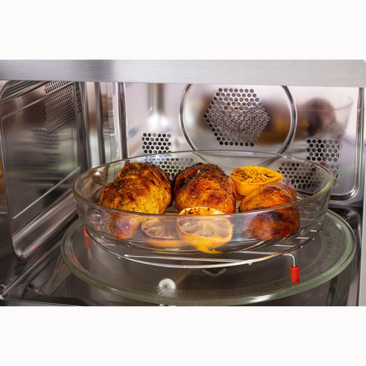 Ge microwave countertop stainless hot sale