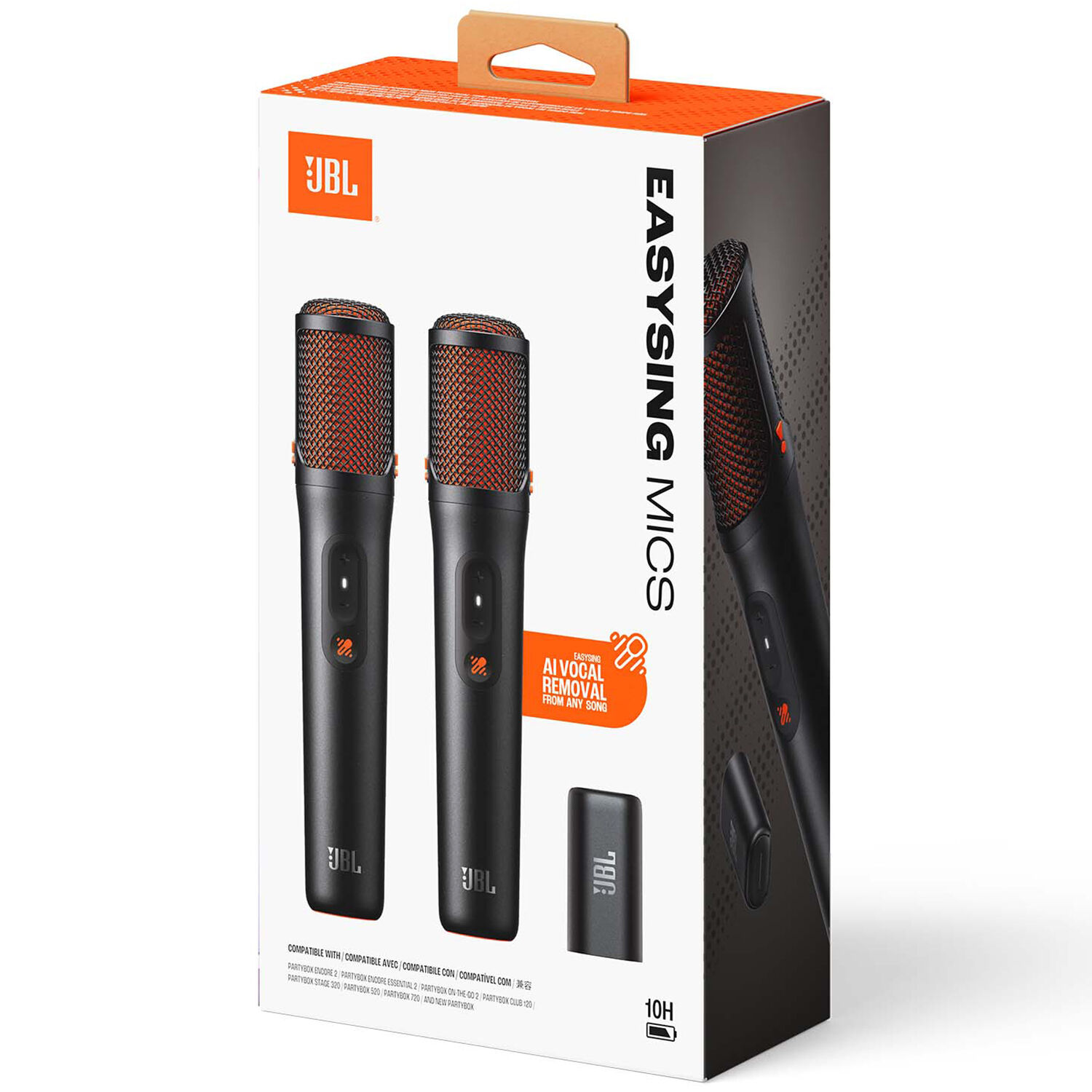 JBL Two Wireless AI-Powered Microphones with Real-Time Vocal