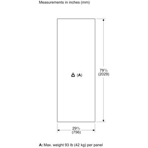 Thermador Freedom Collection 30 in. 17.9 cu. ft. Built-In Smart Counter Depth Freezerless Refrigerator with Internal Water Dispenser - Custom Panel Ready, , hires