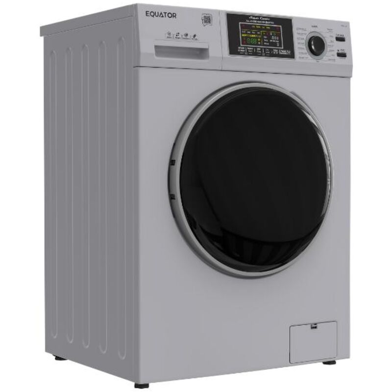 Equator Max 24 in. 2.47 cu. ft. Electric Front Load Convertible (Vented/Ventless) All-in-One Combo with Pet Cycle, Sanitize Cycle & Sensor Dry - Silver, , hires