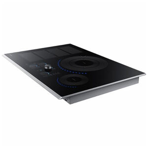 Samsung 30 in. 4-Burner Smart Induction Cooktop with Simmer Burner & Power Burner - Stainless Steel, Stainless Steel, hires