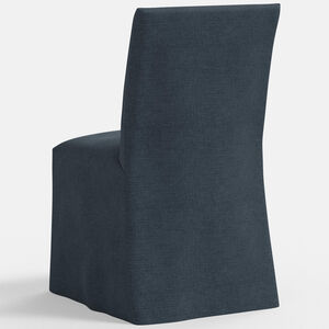 Skyline Furniture Linen Fabric Slipcover Dining Chair - Navy, Navy, hires
