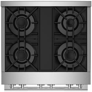 JennAir Rise Series 30 in. 4.1 cu. ft. Smart True European Convection Gas Range with 4 Sealed Burners - Stainless Steel, , hires