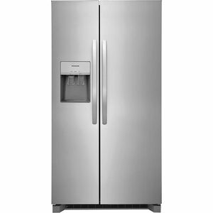 Frigidaire 36 in. 25.6 cu. ft. Side-by-SideRefrigerator With External Ice & Water Dispenser - White, White, hires