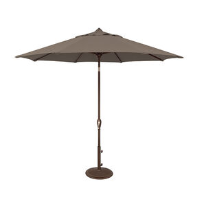 SimplyShade Aruba 9' Octagon Auto Tilt Market Umbrella in Solefin Fabric - Taupe, Taupe, hires