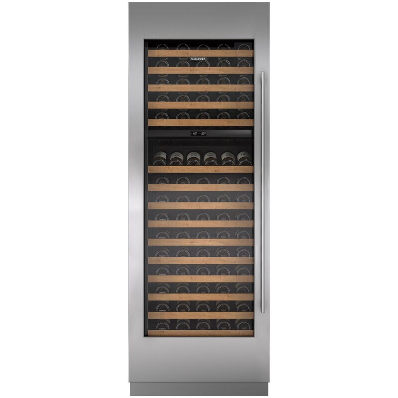 SubZero Designer Series 30 in. BuiltIn Smart Wine Cooler with 146