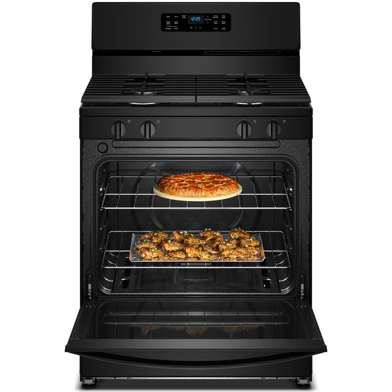 Whirlpool 30 in. 5.1 cu. ft. Gas Range with 4 Sealed Burners - Black, , hires