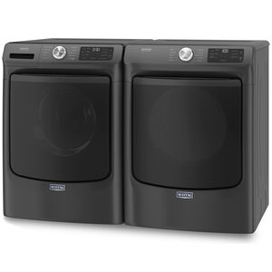 Maytag 27 in. 7.3 cu. ft. Front Loading Electric Dryer with 10 Dryer Programs, 7 Dry Options, Wrinkle Care & Sensor Dry - Volcano Black, , hires