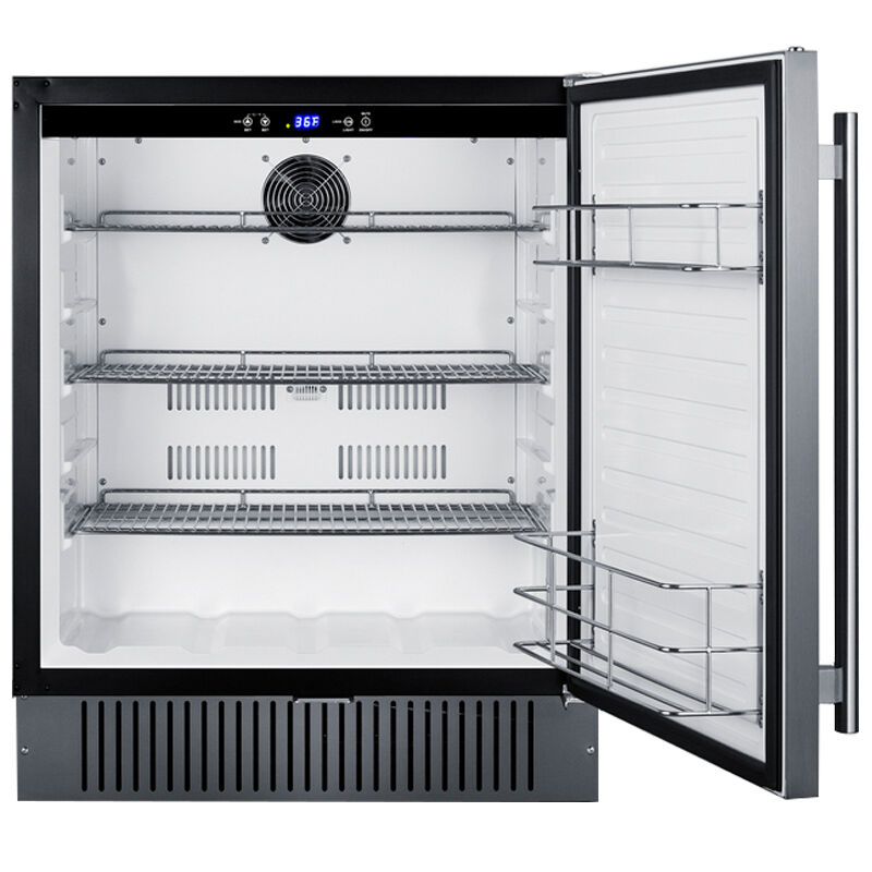 Summit 27 in. 4.9 cu. ft. Undercounter Refrigerator - Stainless Steel, , hires