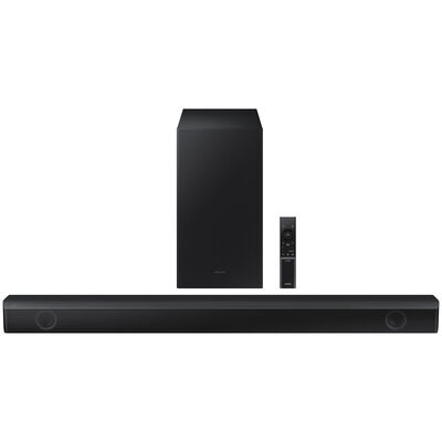 Samsung - B Series 2.1ch DTS Virtual:X Soundbar with Wireless Subwoofer - Black | HWB550