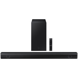 Samsung - B Series 2.1ch DTS Virtual:X Soundbar with Wireless Subwoofer - Black, , hires
