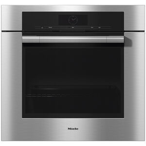 Miele ContourLine Series 30" 4.6 Cu. Ft. Electric Smart Wall Oven with Standard Convection & Self Clean - Clean Touch Steel, , hires
