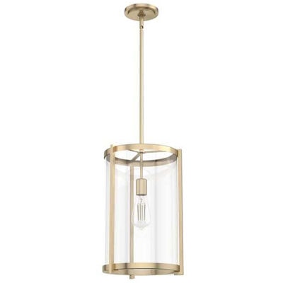 Hunter Astwood 1 Light Pendant Ceiling Light with Clear Glass - Alturas Gold | 19951