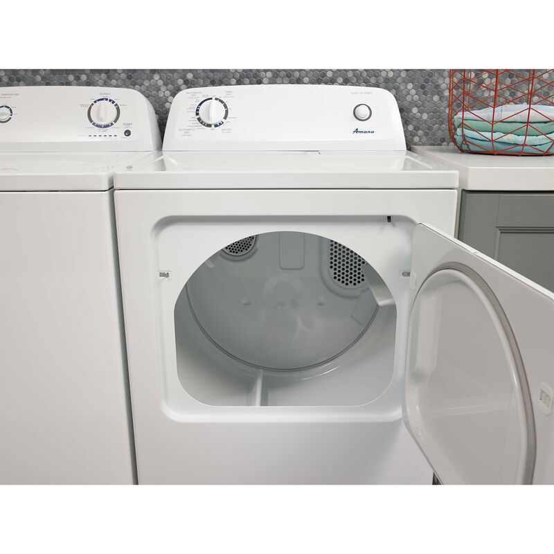 Amana 29 in. 6.5 cu. ft. Electric Dryer with Wrinkle Prevent Option - White, , hires