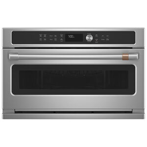 Cafe 30 in. 1.7 cu. ft. 975W Built-In Microwave with Convection & Sensor Cooking - Stainless Steel, , hires