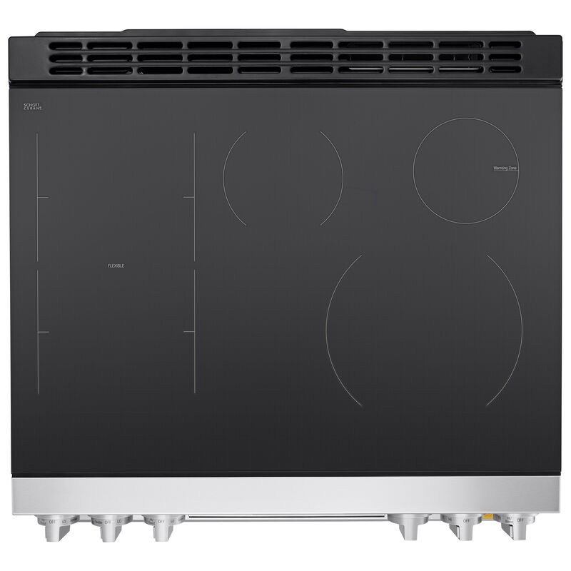 LG Signature 30 in. 6.3 cu. ft. Smart Air-Fry True European Convection Slide-in Electric Range with 4 Induction Burners & 1 Radiant Burner - PrintProof Stainless Steel, , hires