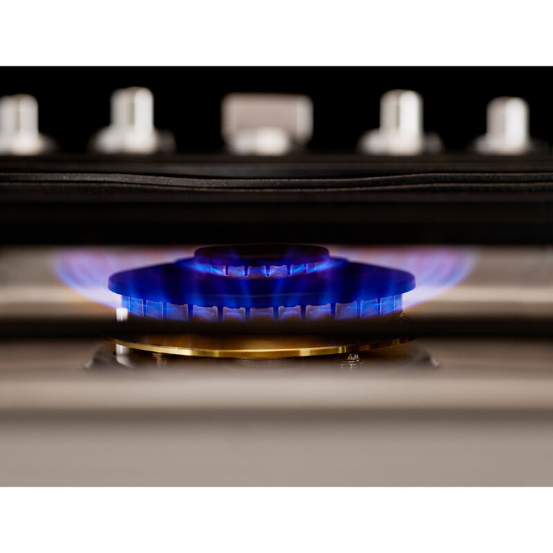Signature Kitchen Suite 36 in. 5-Burner Smart Natural Gas Cooktop with Griddle, Simmer Burner & Power Burner - Stainless Steel, , hires