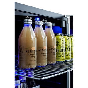 Summit 24 in. 4.2 cu. ft. Built-In/Freestanding Beverage Center with Adjustable Shelves & Digital Control - Stainless Steel, , hires