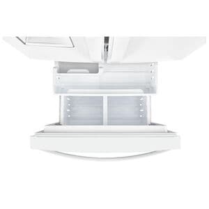 Whirlpool 30 in. 19.7 cu. ft. French Door Refrigerator with Water Dispenser - White, White, hires