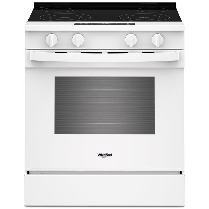 Whirlpool 30 in. 5.3 cu. ft. Smart Air-Fry Electric Range with Radiant Burners - White, , hires