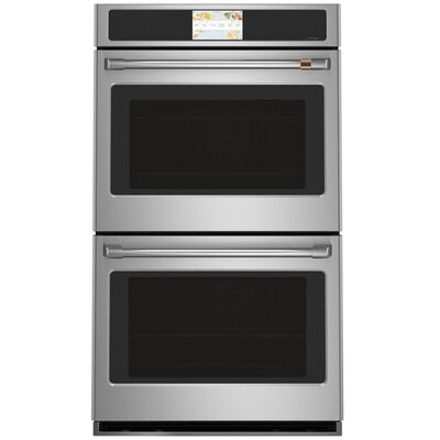 Cafe Professional Series 30 in. 10 cu. ft. Smart Top Control Electric Double Wall Oven with True European Convection - Stainless Steel | CTD90DP2NS1
