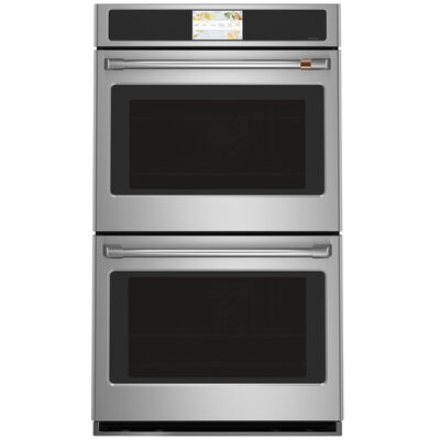 Cafe Professional Series 30 in. 10.0 cu. ft. Electric Smart Double Wall Oven with True European Convection & Self Clean - Stainless Steel | CTD90DP2NS1