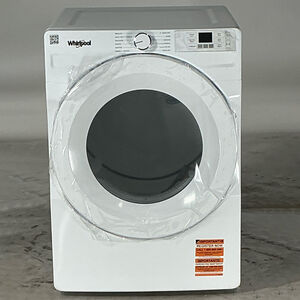 Whirlpool 27 in. 7.4 cu. ft. Stackable Electric Dryer with Quick Dry Cycle & Sanitize Cycle - White (Open Box Good Condition), , hires