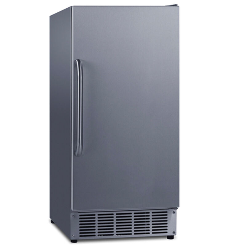 Summit 15 in. Built-In Undercounter Commercial-Use Ice Maker with 25 lb. Ice Storage, Auto-Defrost & Digital Control - Stainless Steel, , hires