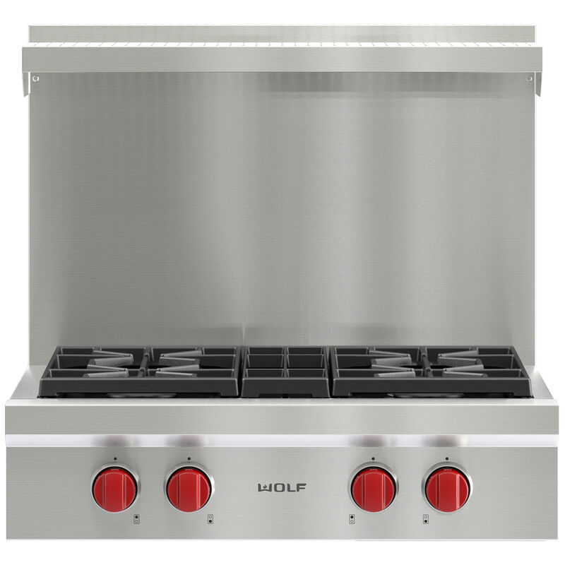 Wolf 30 in. Natural Gas Cooktop with 4 Sealed Burners - Stainless Steel, , hires