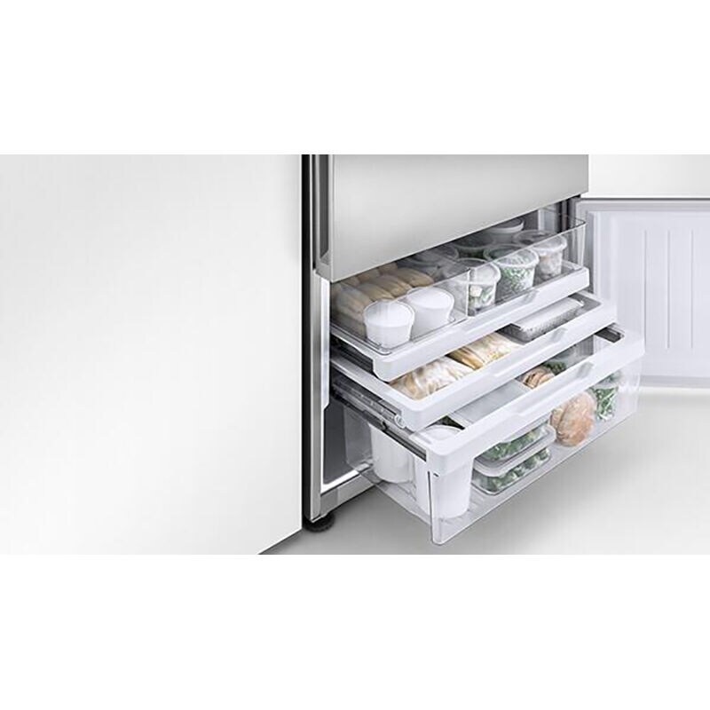 Fisher & Paykel Series 5 25 in. 13.5 cu. ft. Smart Counter Depth Bottom Freezer Refrigerator - Stainless Steel, , hires