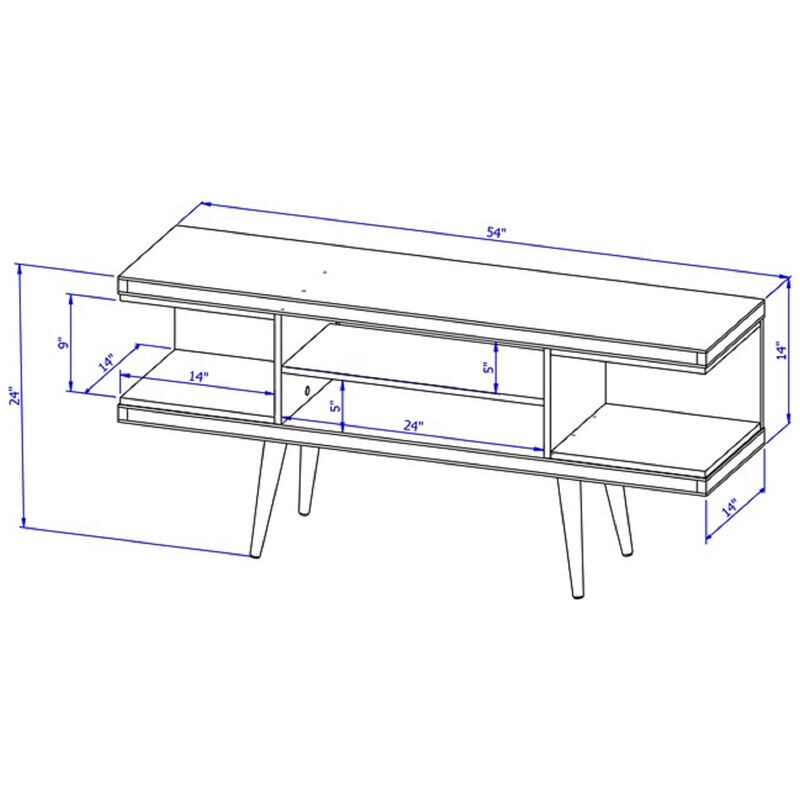 Manhattan Comfort Utopia 53" TV Stand - White Matte, , hires