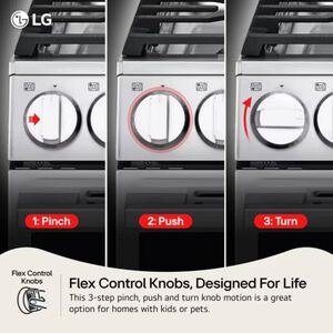 LG 30 in. 6.3 cu.ft. Smart Air-Fry True European Convection Slide-In Electric Range with Radiant Burners - Black Stainless Steel, , hires