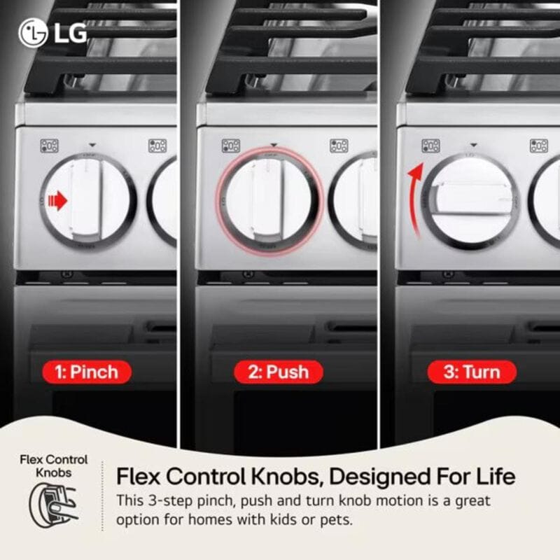 LG 30 in. 6.3 cu.ft. Smart Air-Fry True European Convection Slide-In Electric Range with Radiant Burners - Black Stainless Steel, , hires