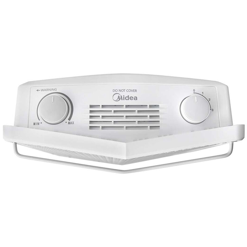 Midea 1500W Radiant Quartz Space Heater with 3 Heat Settings & Overheat Safety - White, , hires