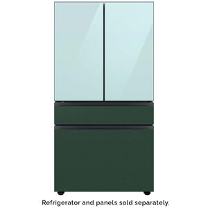 Samsung BESPOKE 4-Door French Door Top Panel for Refrigerators - Morning Blue Glass, , hires