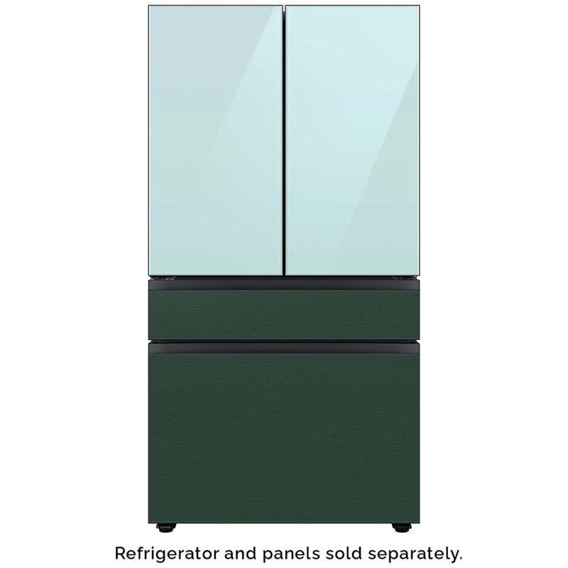 Samsung BESPOKE 4-Door French Door Top Panel for Refrigerators - Morning Blue Glass, , hires