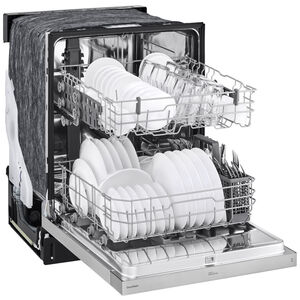 LG 24 in. Built-In Dishwasher with Front Control, 50 dBA Sound Level, 15 Place Settings & 5 Wash Cycles - Stainless Steel, , hires