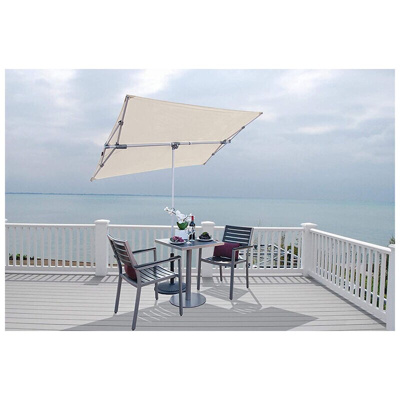 SimplyShade Capri 5'x 7' Rectangle Balcony Umbrella - Green, , hires