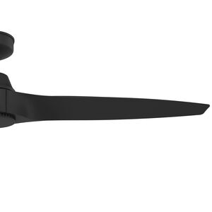 Hunter 60 in. Mosley Energy Star Damp Rated Ceiling Fan and Wall Control - Matte Black, , hires