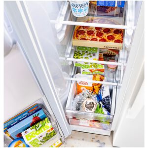 GE 36 in. 23.6 cu. ft. Counter Depth Side-by-Side Refrigerator with Ice & Water Dispenser - White, , hires