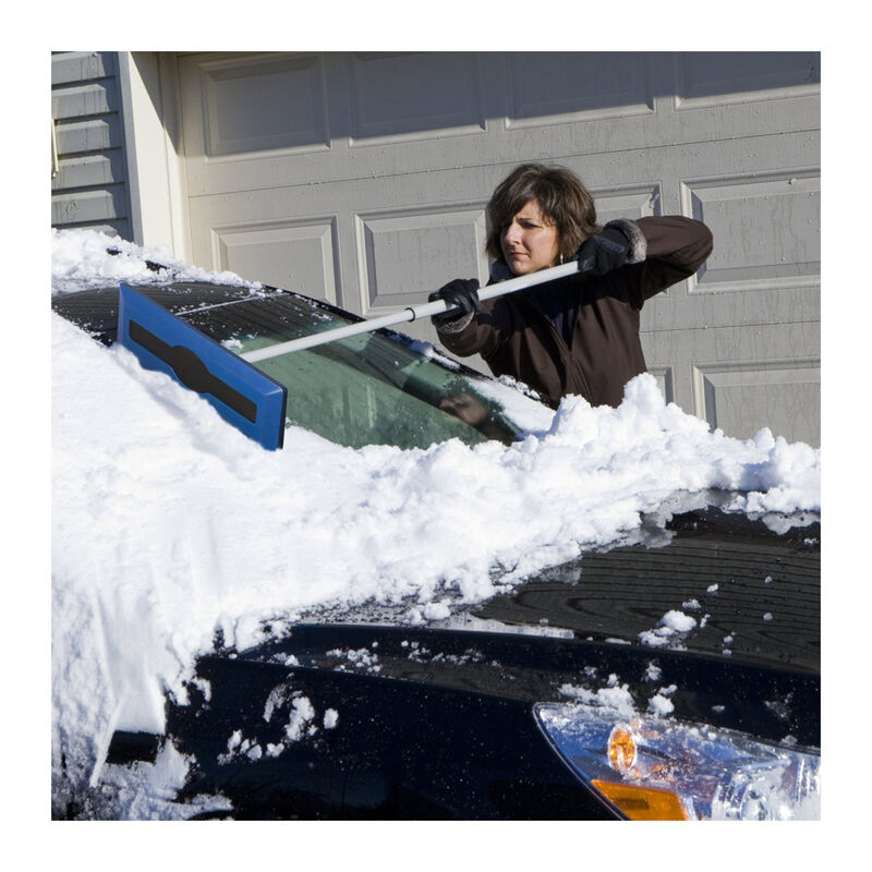 Snow Joe 18in. 2-In-1 Telescoping Automobile Snow Broom & Ice Scraper, , hires
