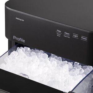 GE Profile 14 in. Smart Ice Maker with 3 lb. Ice Storage & Digital Control - Carbon Black, , hires