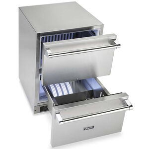 Viking 5 Series 24 in. 5 cu. ft. Outdoor Double Refrigerator Drawers - Stainless Steel, , hires