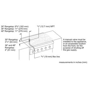 Thermador Professional Series 36 in. 6-Burner Natural Gas Rangetop with Simmer Burner & Power Burner - Stainless Steel, , hires